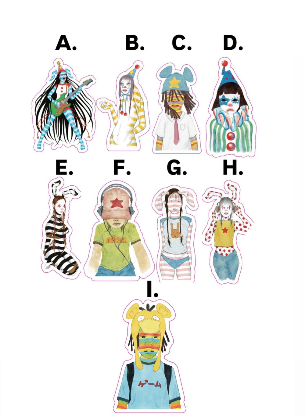 Indigou Individual Stickers