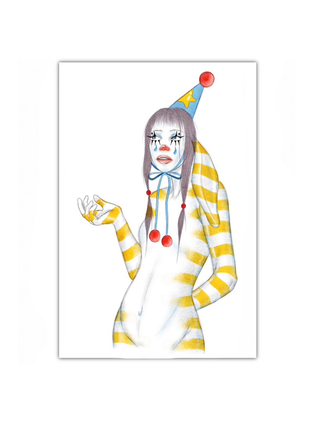 Jane - The Sad Clown (print)